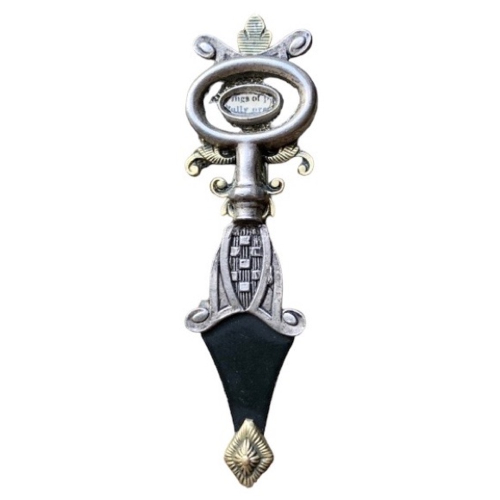 Unique One of Kind Silver Black Enamel Artesian Brooch Pin Jewelry - Picture 4 of 13